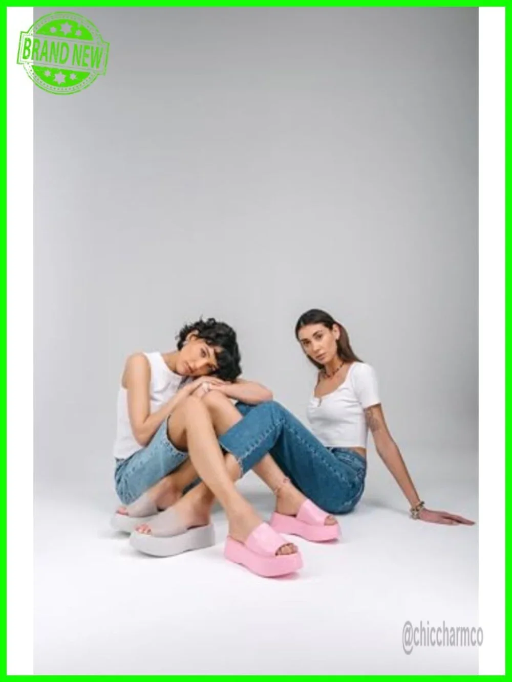 Platform Slide Sandals - Jelly Chunky 2.5